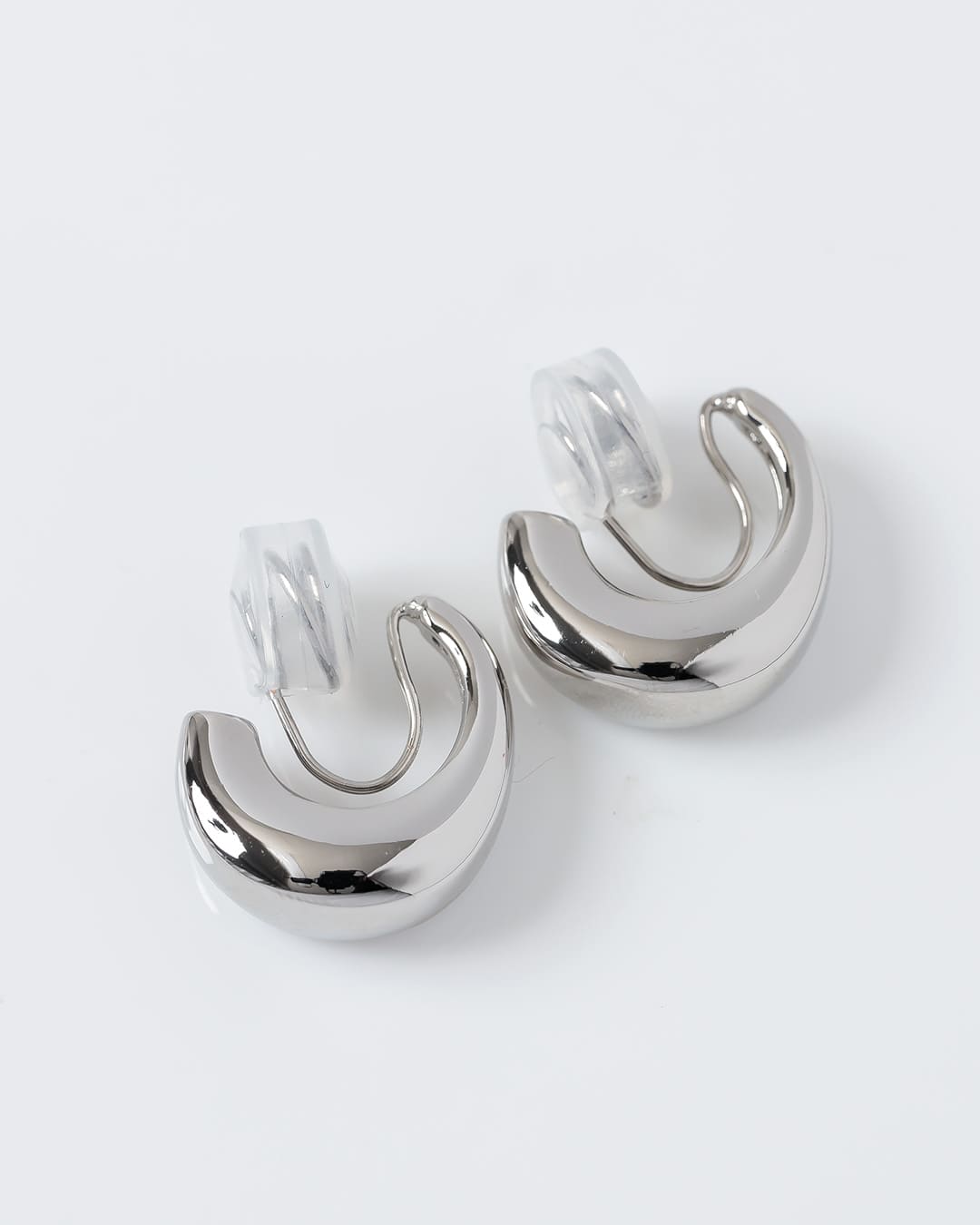 【14KGP】Uラインフープイヤリング